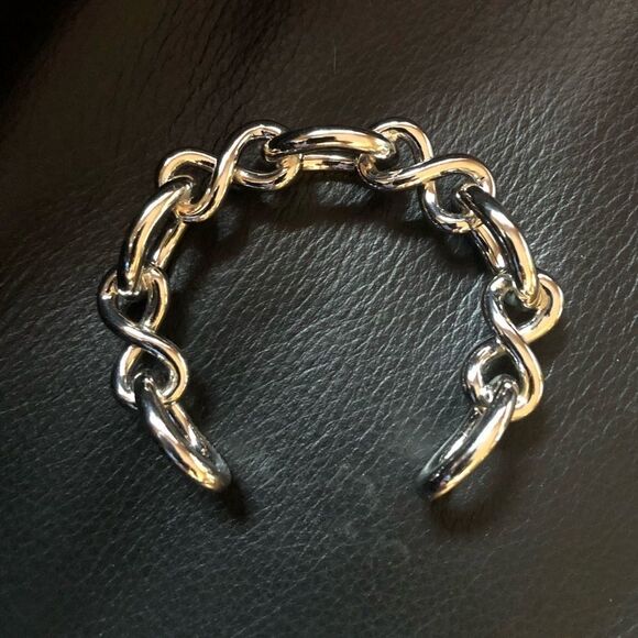 Infinity Cuff Bracelet Stainless Steel - Picture 2 of 2